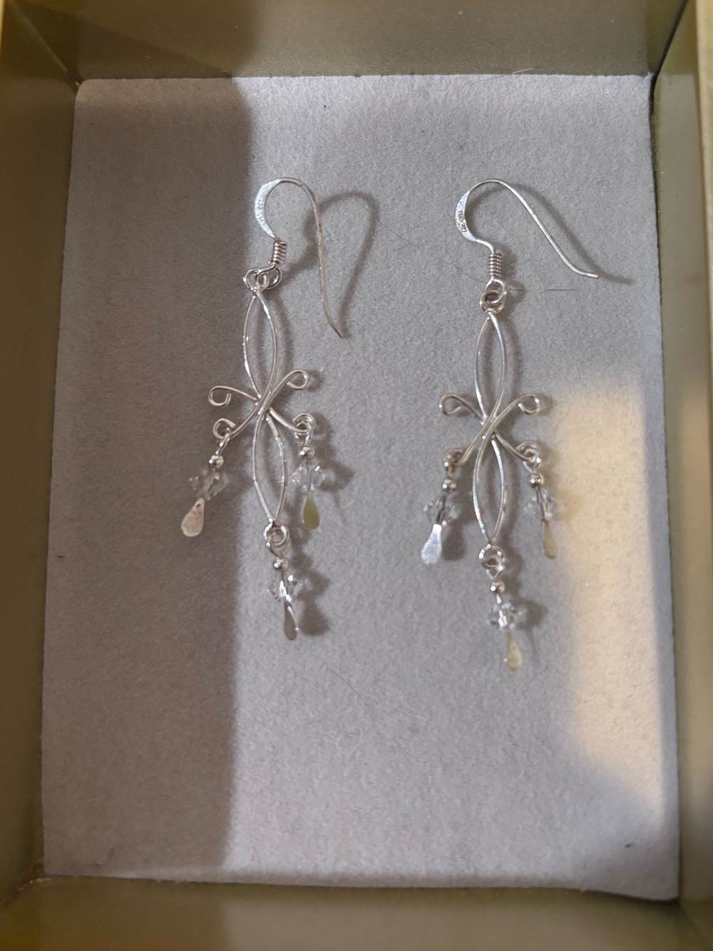 Sterling Silver Dangle Drop Earrings